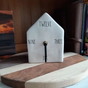Rae Dunn birdhouse clock